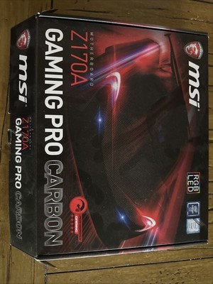 FOR MSI Z170A GAMING PRO CARBON MotherBoard LGA1151 DDR4 ATX Lot Extra:cpu  .