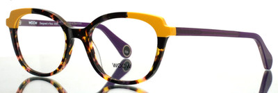 WOOW Show Up 1 4201 Purple and Yellow Shell Womens Eyeglasses 51-18-140 B:41