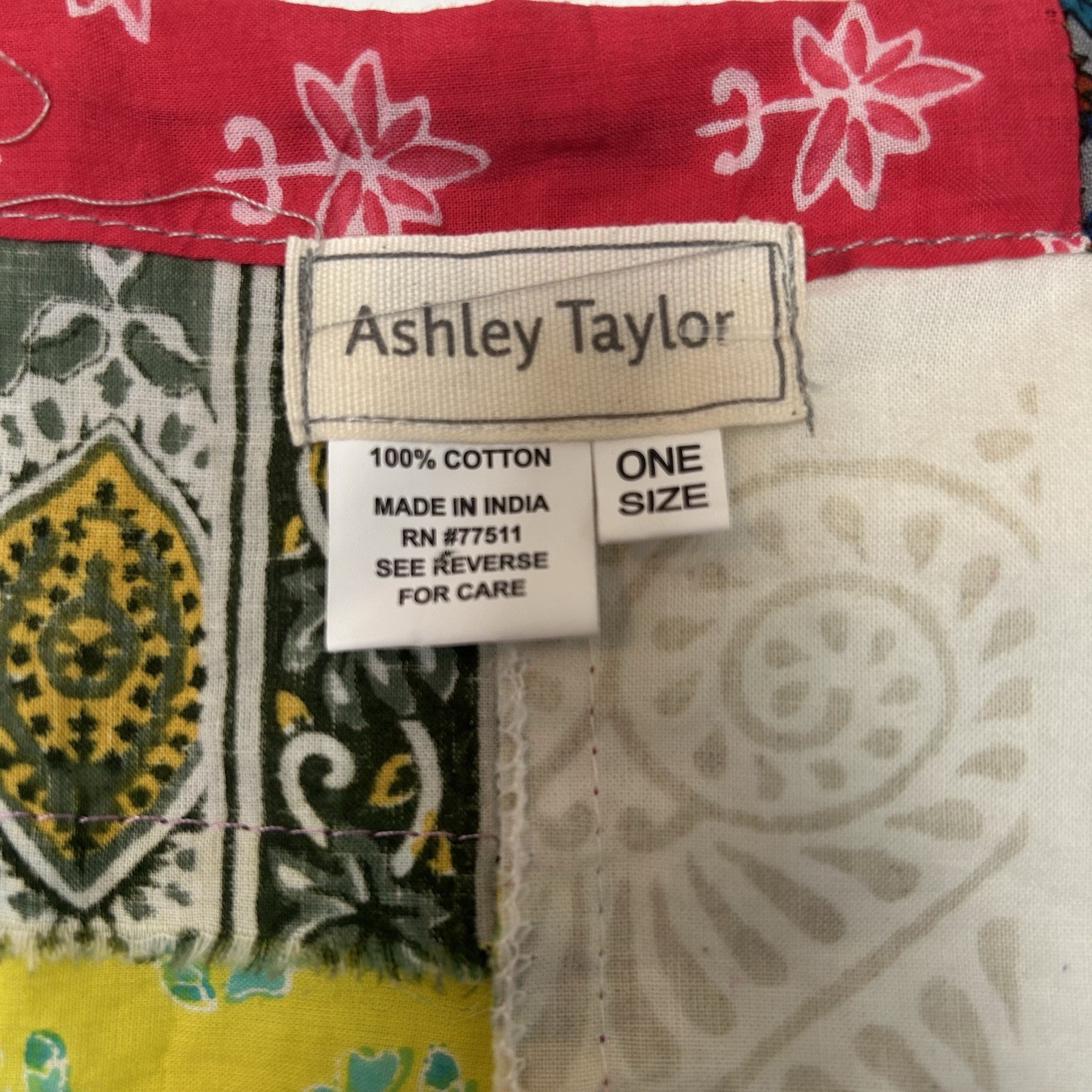 Ashley Taylor Patchwork Overalls Shorts Jumpsuit … - image 4