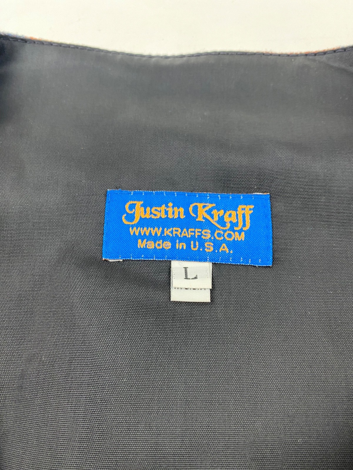 Justin Kraff Vest Aztek Native American Indian Size L (READ)