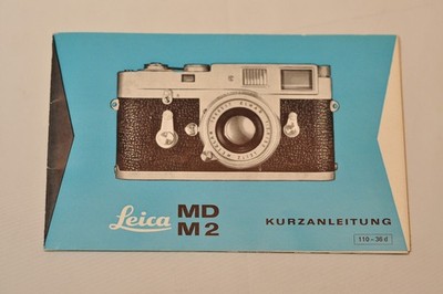 Leica M2 Brief and Full Instruction Manual, Original, Not a Copy! c1967 German