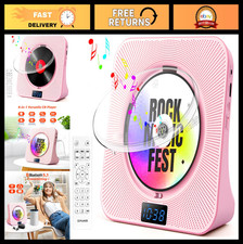 Bluetooth CD Player with Speakers, Hi-Fi Stereo Sound, Remote, USB/AUX/FM Radio