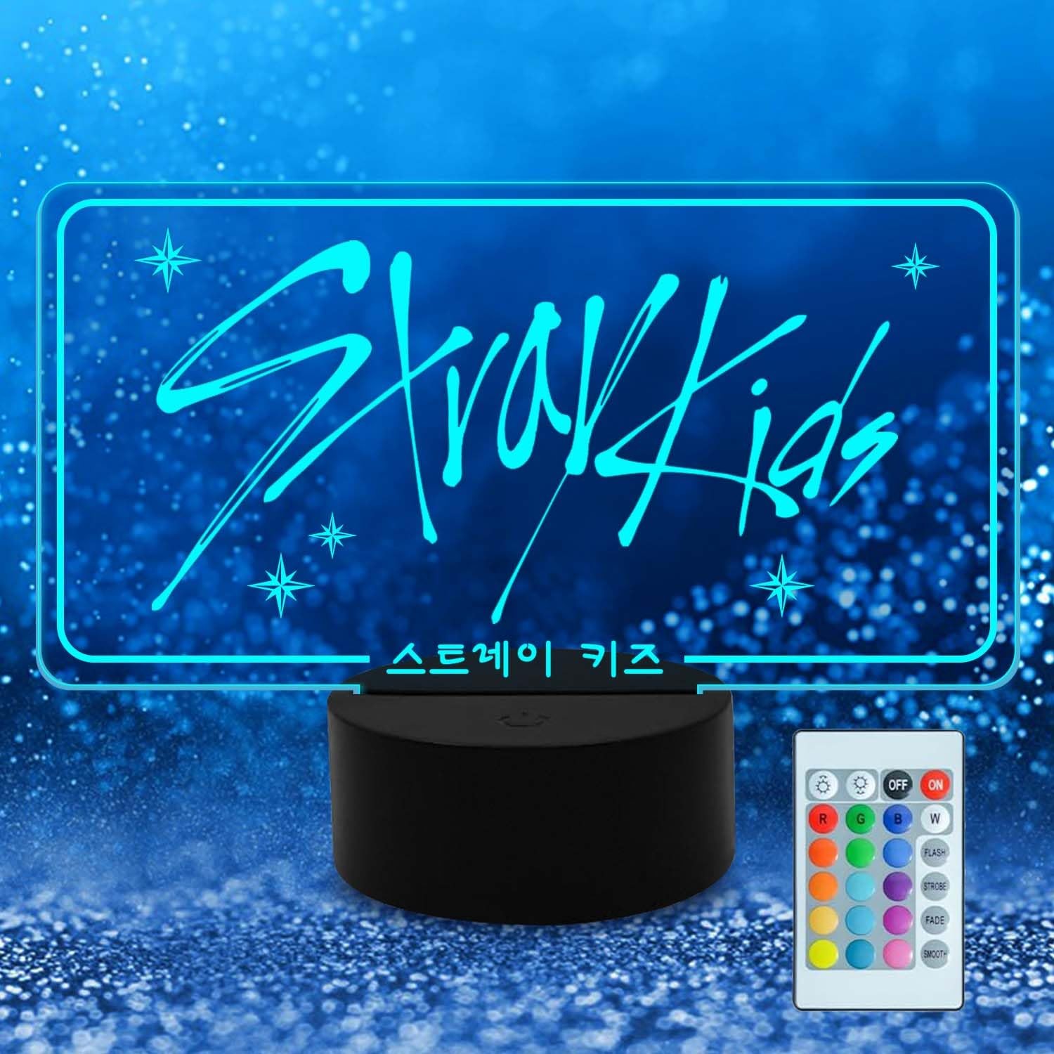 Lampe SKZ lumière LED décorative pour chambre d'ado et salon de gamer