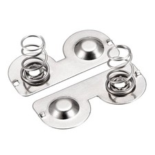Battery Spring Plate AA Battery Spring Contact Nickel Plate 26.5mmx12mm 10 Pcs