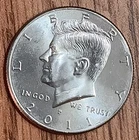 2011 P Kennedy AU Half Dollar Very Nice For Colectors. Light Bag Damage.
