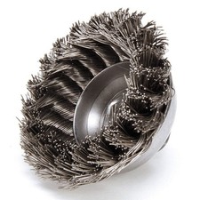 WEILER 93435 Knot Wire Cup Brush,Threaded Arbor 1PAJ8