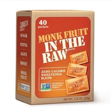 MONK FRUIT IN THE RAW, Natural Monk Fruit Sweetener w/ Erythritol, Sugar-Free, K
