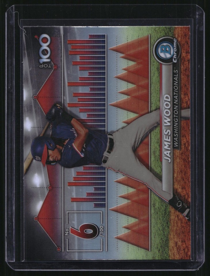 2024 Bowman Chrome Scouts' Top 100 #BTP-6 James Wood 2024 Bowman Chrome Scouts' Top 100 #BTP-6 James Wood