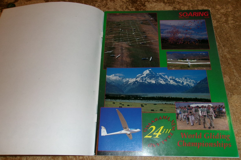 1995 april soaring magazine in nice shape used