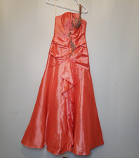 Tiffany Designs Women's Size 2 Dress Formal Maxi One Shoulder Sparkle Ruffle