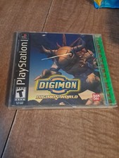 Digimon World PS1 PlayStation 1 Complete CIB + Registration Card Black Label