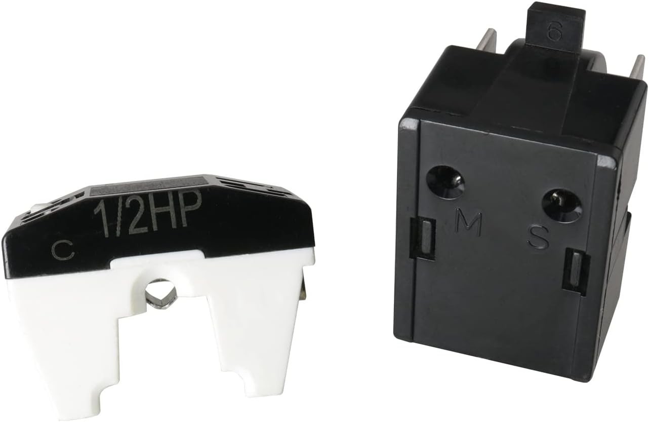 Refrigerator Starter Relay and Overload Protector Kit - QP2-4R7 4.7 Ohm 1 Pin