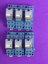 NEW LOT OF 6 Releco PCB Mount Power Relay, C7-X10X 125 V dc Coil, 10A W/ Socket