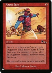 About Face 73/143 The List Reprints
