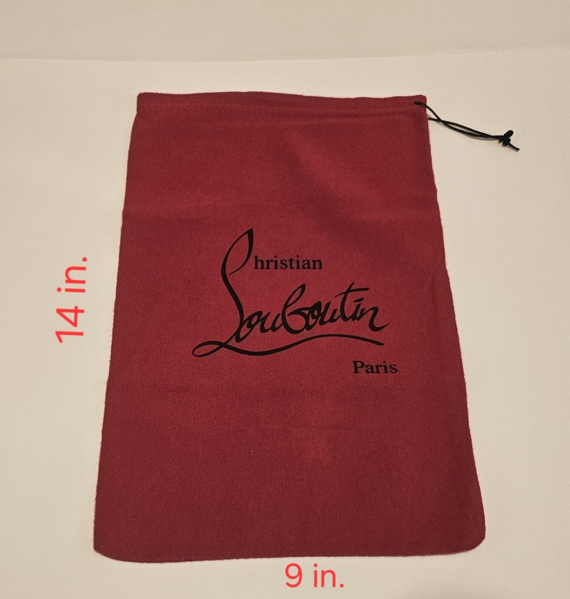 One Authentic New Christian Louboutin Red Shoe Handbag Dust Bag 14