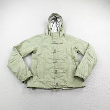 Burton Jacket Womens Small Green Dryride Hooded Buckle Ski Snowboard Winter Coat