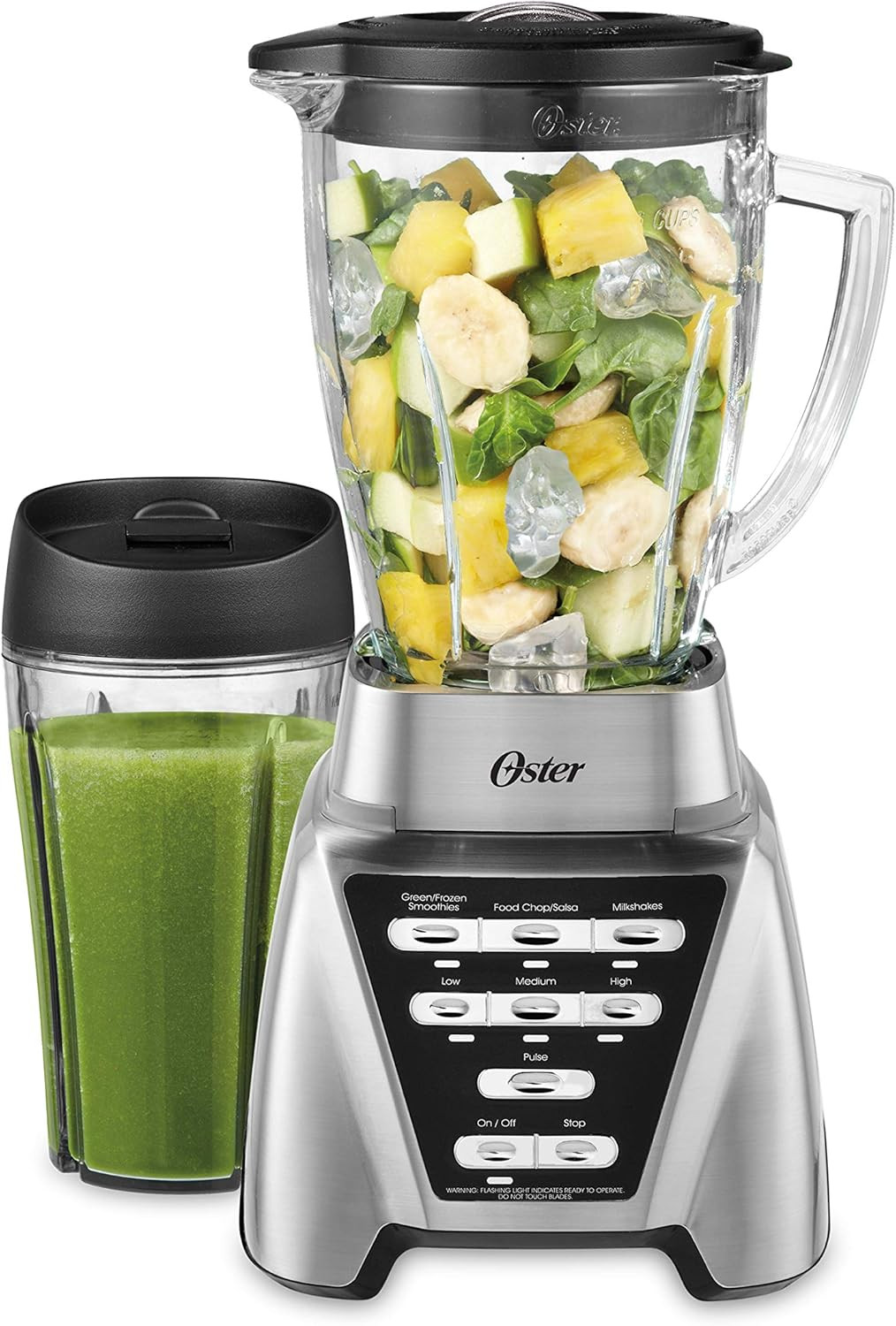 Oster Pro 1200 Blender with Glass Jar & 24oz Smoothie Cup - 