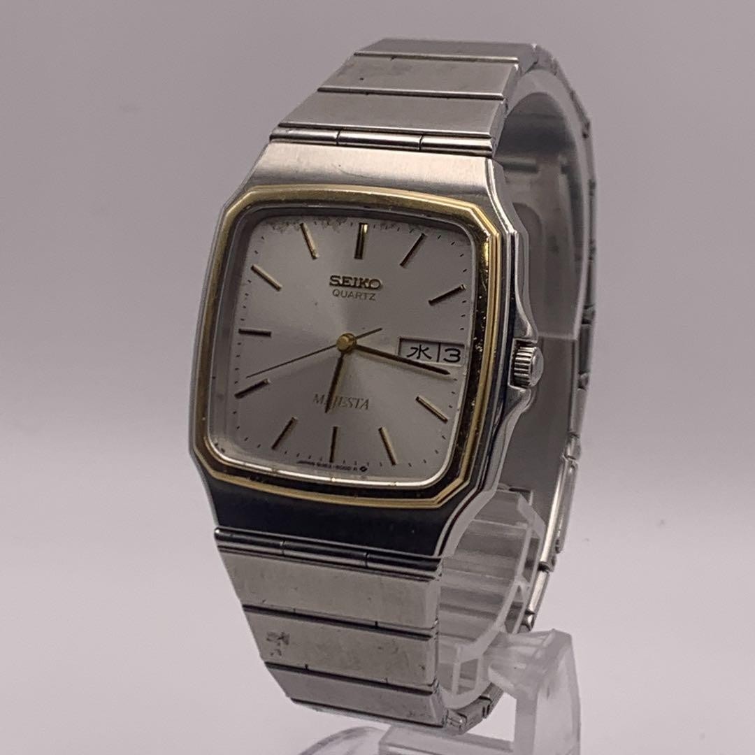 SEIKO MAJESTA セイコー マジェスタ スクエア クォーツ メンズ 美品】SEIKO MAJESTA セイコー マジェスタ スクエアフェイス