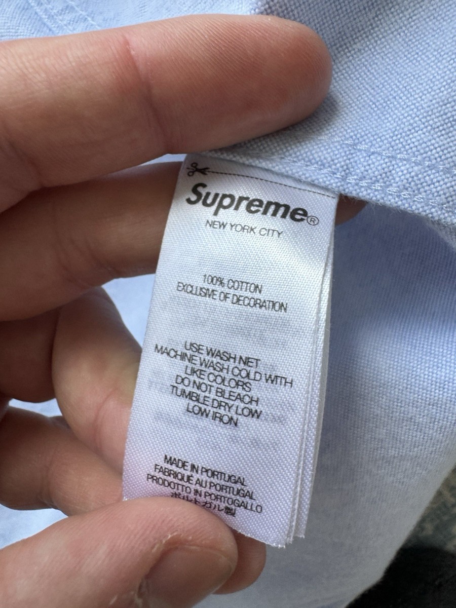 Supreme Crown Logo Flannel Oxford Shirt Loose Fit, Size XL | eBay