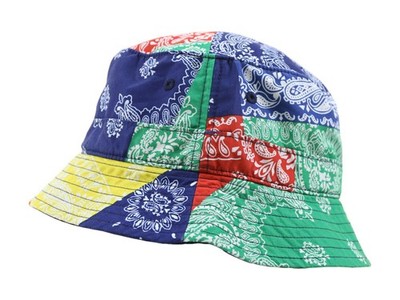 Polo Ralph Lauren Safari Bucket Hat Cap Bandana Patchwork  display picture 2