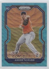 2021 Panini Prizm Teal Wave Prizm Andre Scrubb #54 4w8