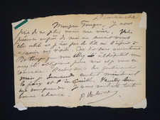 Paul VERLAINE - Lettre autographe signée à M. Fouque - Manuscrit