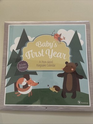 Baby s First Year: Non Dated Keepsake Calendar Includes Stickers