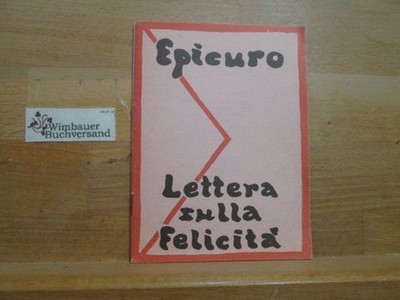 Lettera sulla felicità EPICURO :