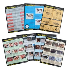 Whitetail Deer Instructional Posters - Set of 7 Hunting Information Posters