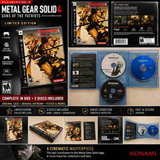 Konami Metal Gear Solid 4 Guns of the Patriots Limited Edition PS3 NTSC M 2008