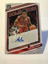 2022 PANINI DONRUSS OPTIC AYO DOSUNMU AUTO DOMINATORS Red /99 BULLS TWOLVES