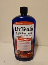 Dr Teal's Foaming Bath with Pure Epsom Salt, Soothe  Sleep w Lavender, 34 fl oz