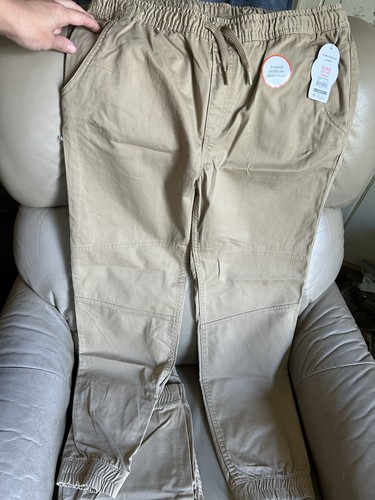 Boys Wonder Nation Pull-On Beige Khaki Pants 2 Pairs XL Husky NEW - Picture 4 of 12