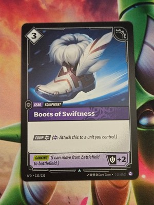 Boots of Swiftness 133/221 Uncommon Spiritforged Riftbound Near Mint