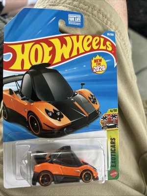 Hot Wheels Exoticars Pagani Zonda Cinque 1:64 Diecast Orange/Black Unopened