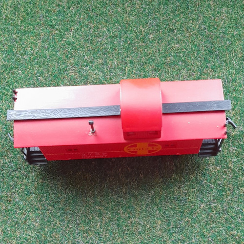 MEHANO Güterwagen Spur H0 Caboose AT&SF 999557 Santa Fe rot/schwarz/gelb | Condition: Gebraucht