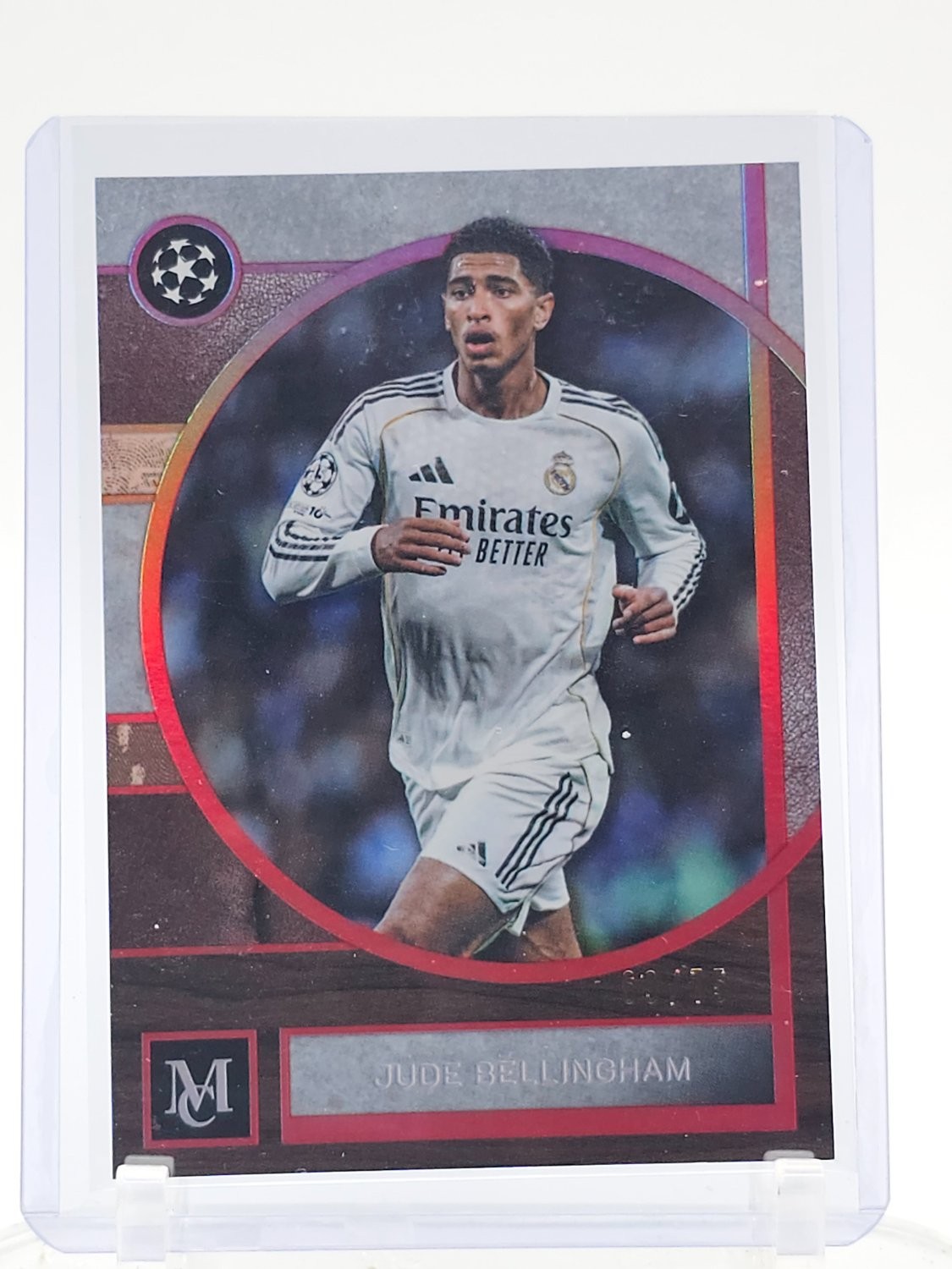 JUDE BELLINGHAM 2025-26 TOPPS MUSEUM COLLECTION RUBY /75 #76 Q5580 view 1