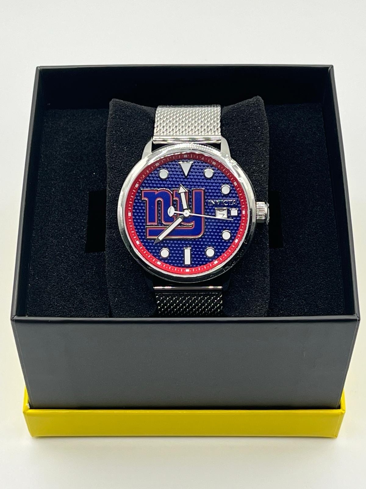 NY Giants Invicta Men’s 44mm R9 Watch in Gunmetal