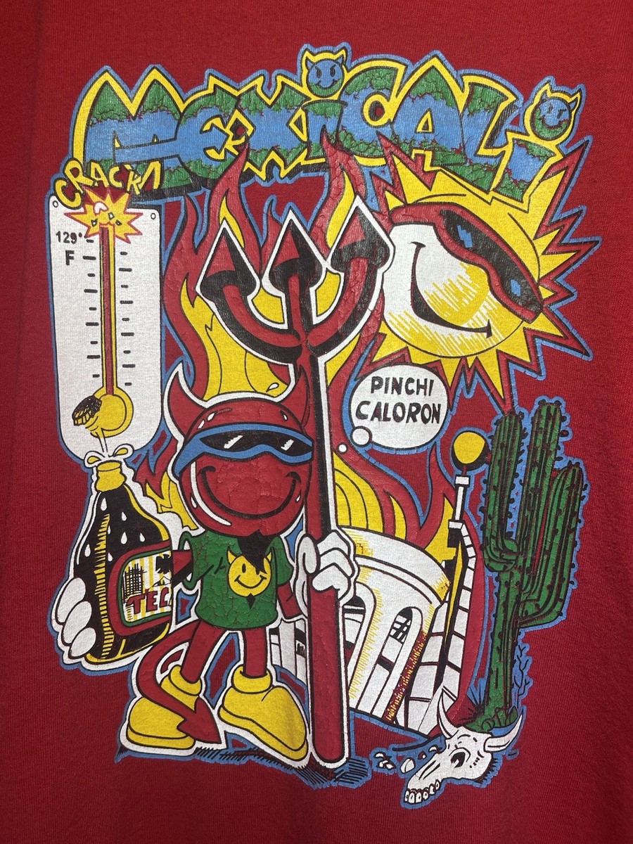 Vintage World Industries Devil Man Mexicali Parody Shirt 90s Y2K