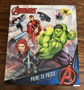 Marvel Avengers 500 Piece Prime 3D Jigsaw Puzzle 24"x18"