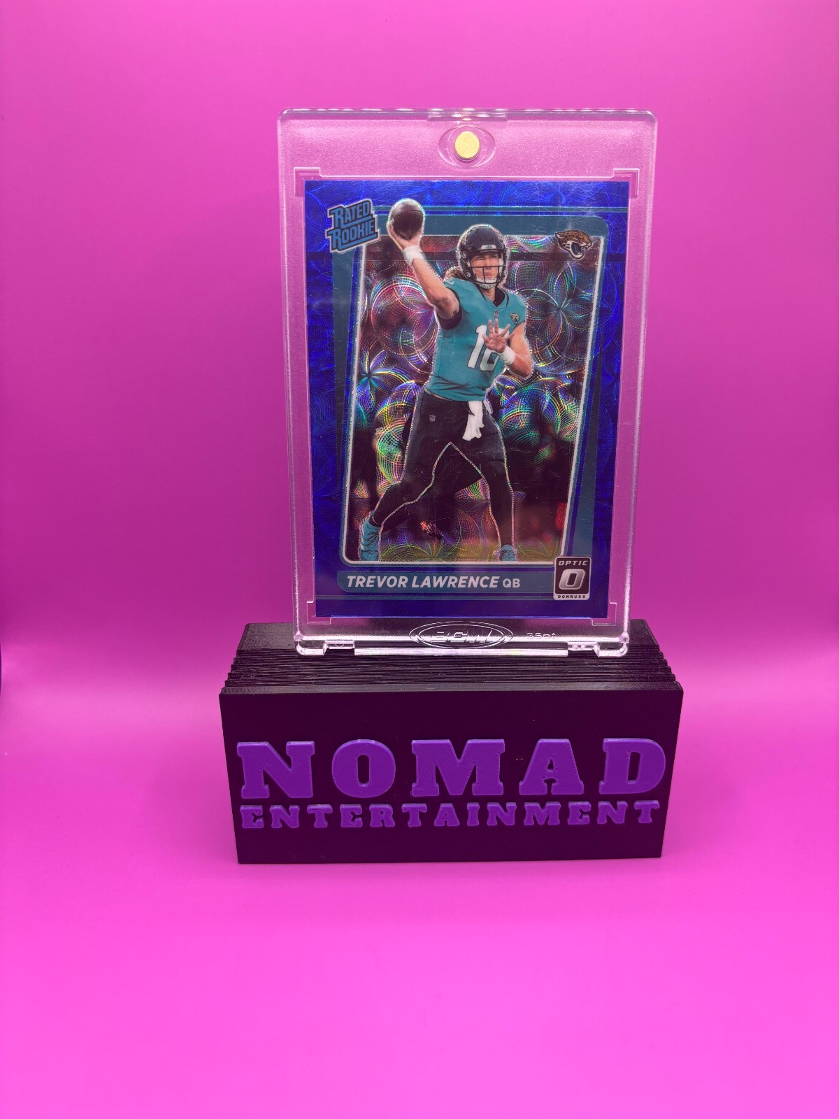 2021 Panini Donruss Optic - Rated Rookie Trevor Lawrence #201 Blue Scope Prizm