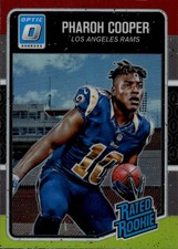 2016 Donruss Optic Pharoh Cooper #191 Red and Yellow Los Angeles Rams 31N