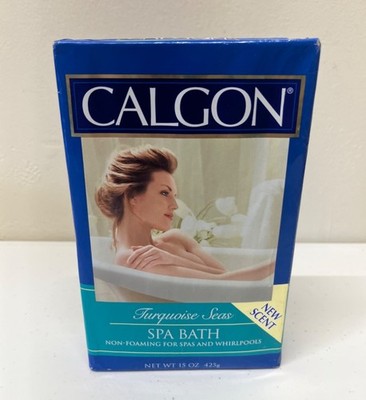 Vintage CALGON Turquoise Seas Spa Bath Non-Foaming for Spas Whirlpools 15oz