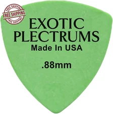 Exotic Plectrums Delrin Orange Guitar Bass Pick 0.60mm 355 Triangle USA