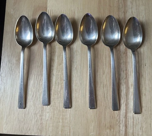 Lunt Sterling Silver Teaspoons Set of Six - No Monograms - Vintage