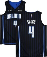 Jalen Suggs Orlando Magic Signed Black Nike 2021-2022 Diamond Swingman Jersey