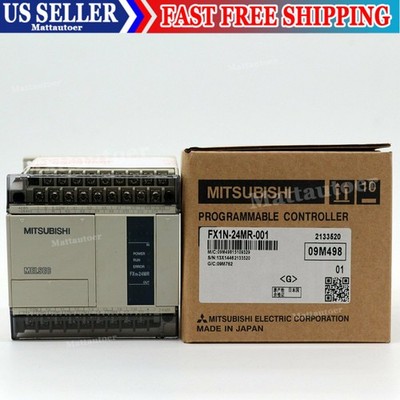 1PC New Mitsubishi FX1N-24MR-001 PLC FX1N24MR001 In Box Expedited Shipping