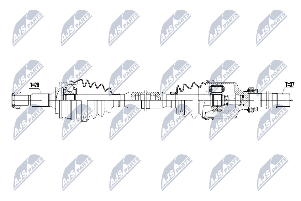 N.T.Y. NPW-PE-069.NTY Drive Shaft for PEUGEOT