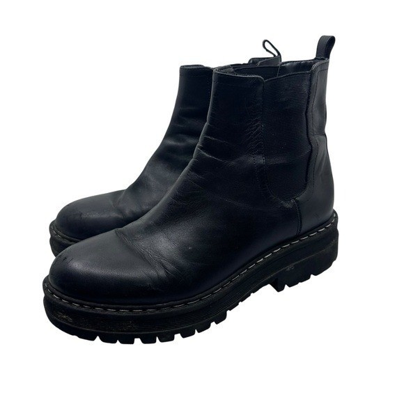 SAOLA Stivaletti Marc Fisher donna 9 M Padmia Chelsea stivaletto pelle nero suola a strappo