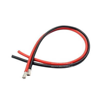 10 Gauge Wire, 10ft Flexible Tinned Copper, Battery Inverter, Black Red